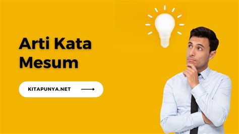 indomesum|Arti kata mesum